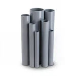 مواسير UPVC ضغط اسمي 2.5 بار قطر خارجي 450 مم سمك 3.6 مم لون رمادي
