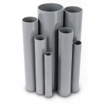 مواسير UPVC ضغط 4 بار قطر خارجي 450 مم سمك 8.9 مم لون رمادي