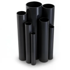 مواسير UPVC ضغط 4 بار قطر خارجي 450 مم سمك 8.9 مم لون اسود