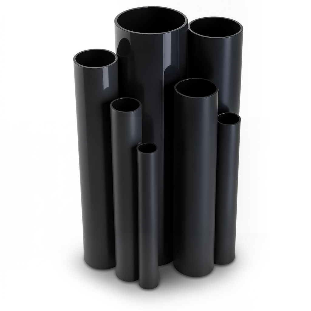 UPVC Pipes Pressure 4 Bar Outside Diameter 450 mm Thickness 8.9 mm Black