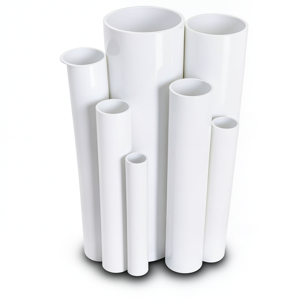 UPVC Pipes 6 Bar Pressure 450 mm Diameter 13.2 mm Thickness White