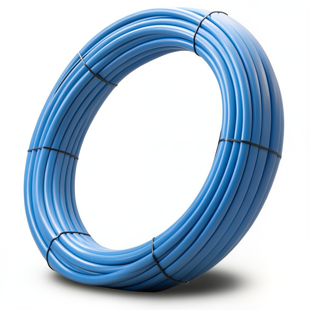 أنابيب HDPE PE 80 ضغط 16 بار قطر خارجي 63 مم سمك 7.1 مم لون أزرق | نيبروبلاست