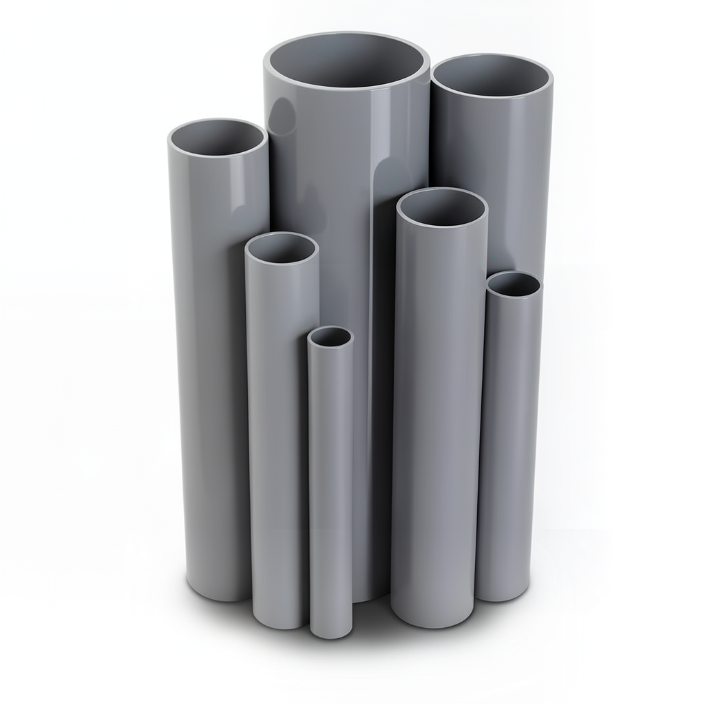 UPVC Pipes Nominal Pressure 6 Bar Outside Diameter 450 mm Thickness 13.2 mm Gray