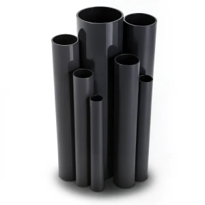 مواسير UPVC ضغط 6 بار قطر خارجي 450 مم سمك 13.2 مم لون اسود
