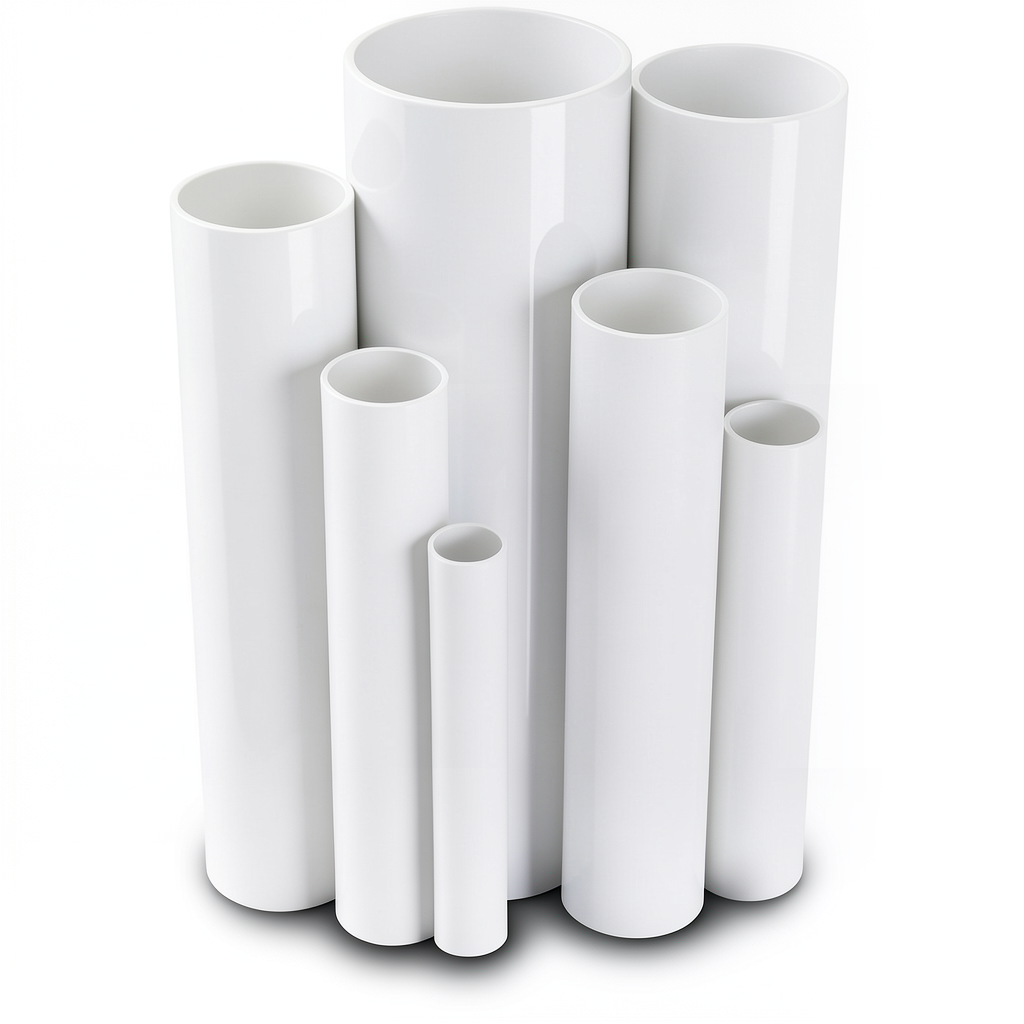 UPVC Pipes Schedule 40 Size 3 inch Thickness 5.5 mm White