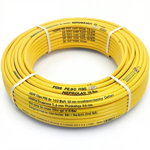 HDPE Pipes PE 80 Pressure 16 Bar Diameter 50 mm Thickness 5.6 mm Yellow | NEPROPLAST