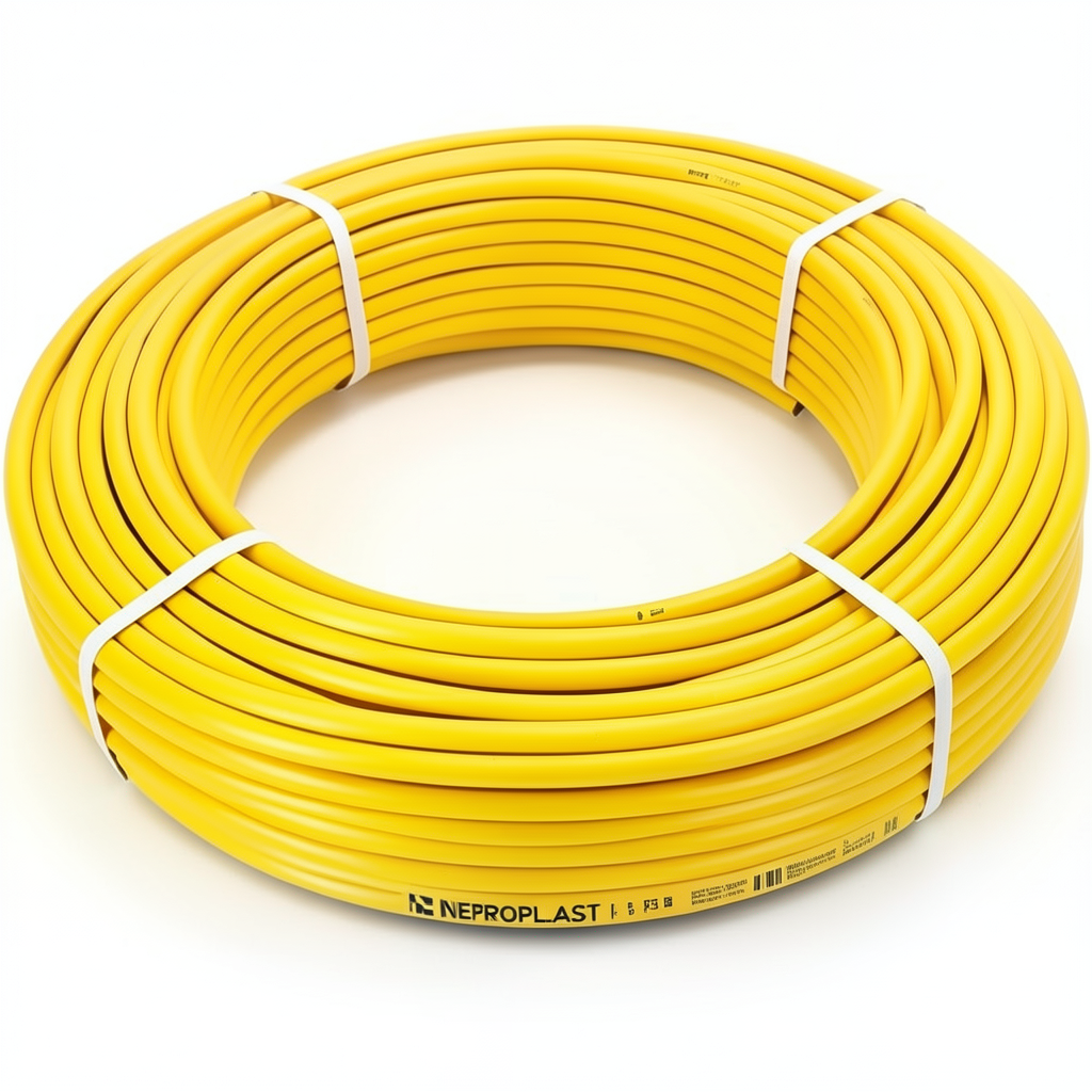 HDPE Pipes PE 80 Pressure 16 Bar Outside Diameter 75 mm Thickness 8.4 mm Yellow | NEPROPLAST