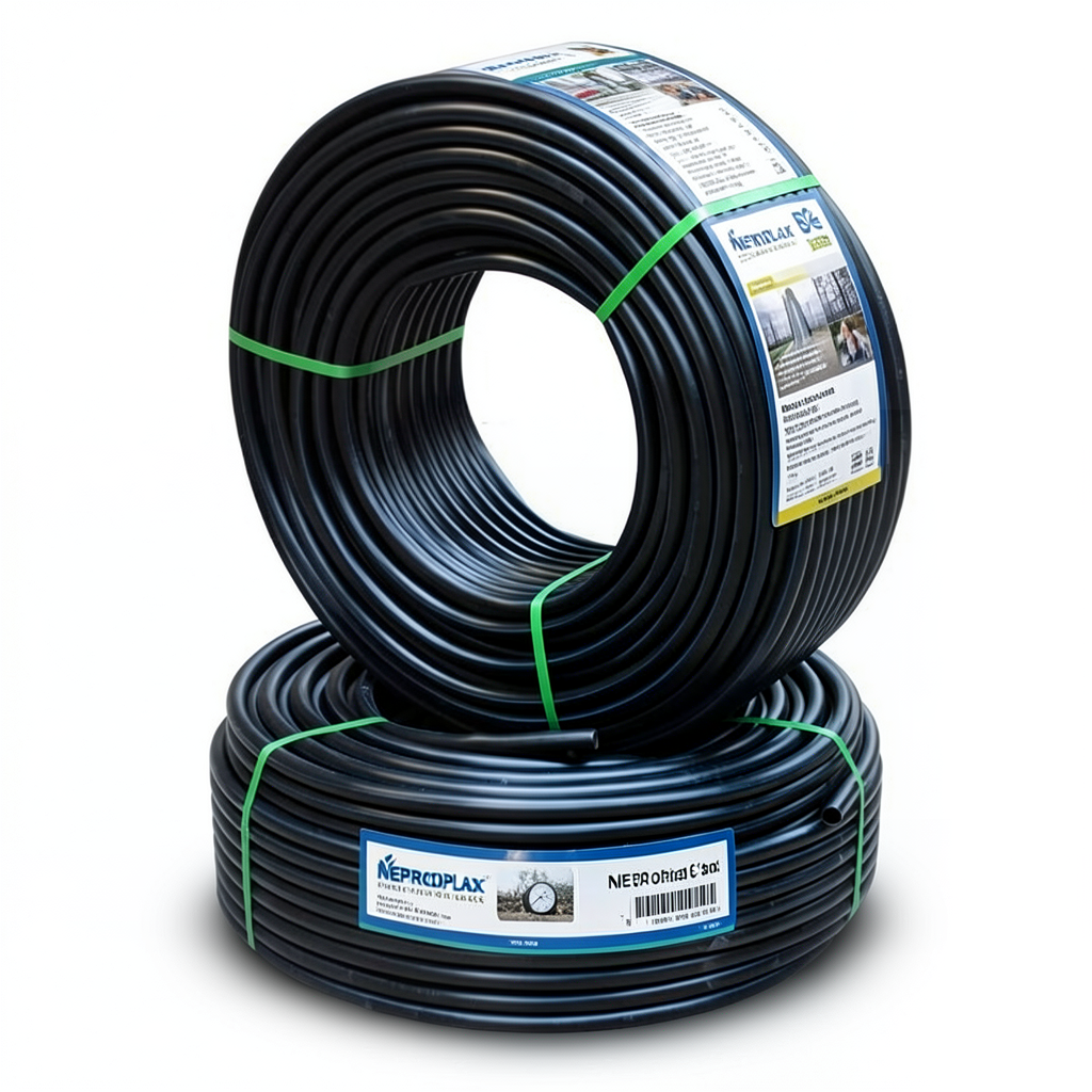 HDPE Pipes PE 80 Pressure 16 Bar Outside Diameter 63 mm Thickness 7.1 mm Black | NEPROPLAST