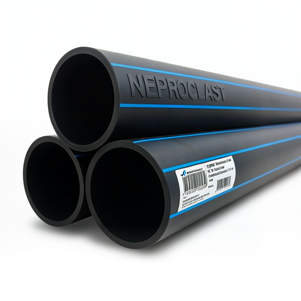 HDPE Pipes PE 100 Nominal Pressure 20 Bar Outside Diameter 355 mm Thickness 39.7 mm Black | NEPROPLAST