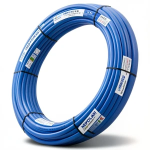 أنابيب HDPE PE 80 ضغط 16 بار قطر خارجي 75 مم سمك 8.4 مم لون أزرق | نيبروبلاست