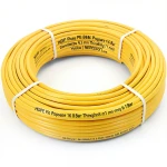 أنابيب HDPE PE 80 ضغط 16 بار قطر 63 مم سمك 7.1 مم لون أصفر | نيبروبلاست