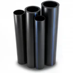 مواسير HDPE  نيبروبلاست PE 100 ضغط 6 بار قطر خارجي 160 مم سمك 5.8 مم لون اسود