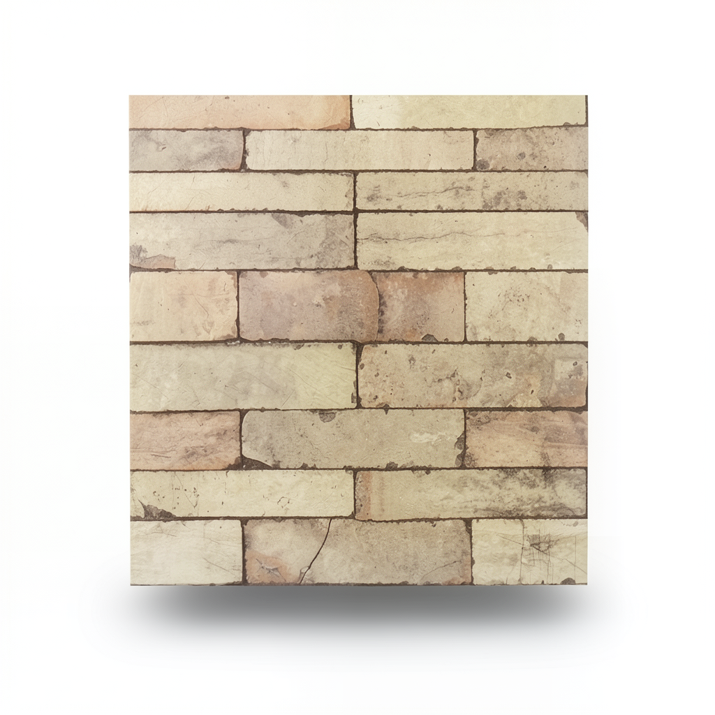 Stone Wallpaper Beige Color 10m x 0.53m, Model 446388
