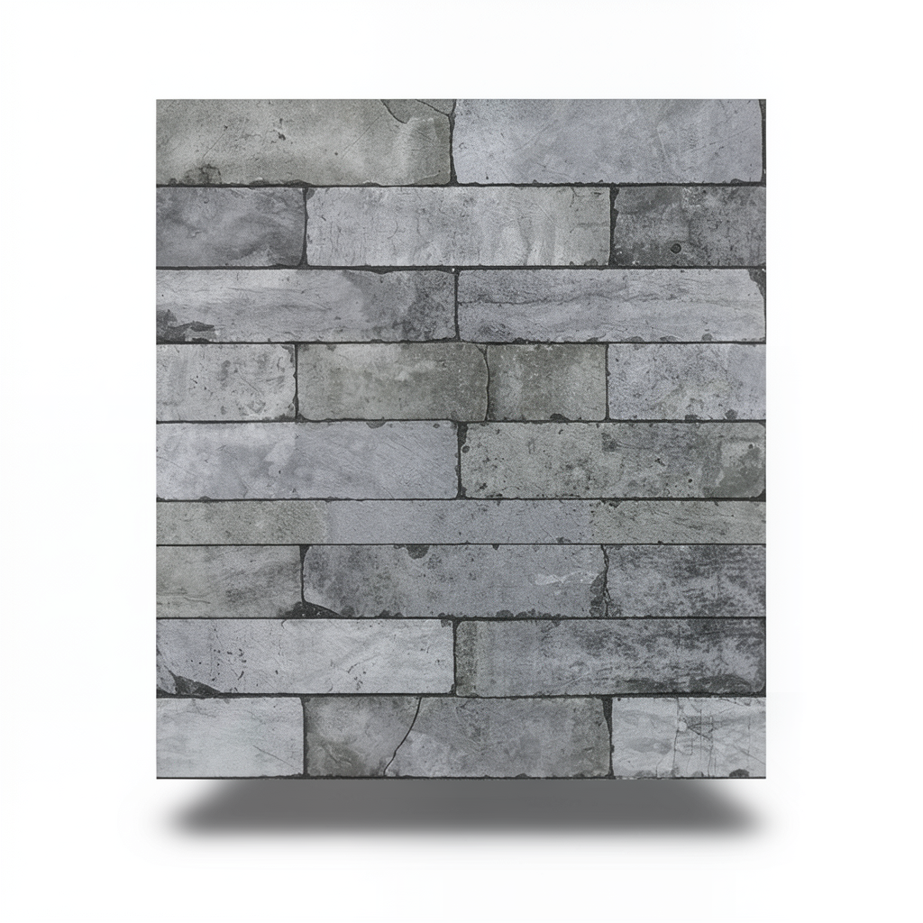 ورق حائط الماني حجري 10 م × 0.53 م، لون رمادي، موديل 446333