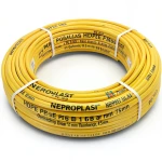 أنابيب HDPE PE 80 ضغط 16 بار قطر خارجي 75 مم سمك 8.4 مم لون أصفر | نيبروبلاست