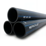 مواسير HDPE PE 100 ضغط اسمي 20 بار قطر خارجي 355 مم سمك 39.7 مم لون أسود | نيبروبلاست