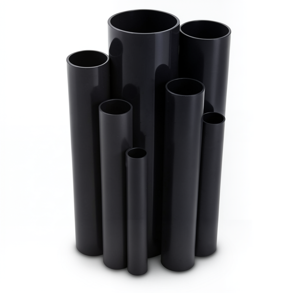 مواسير UPVC جدول 40 مقاس 3 إنش سمك 5.5 مم لون أسود