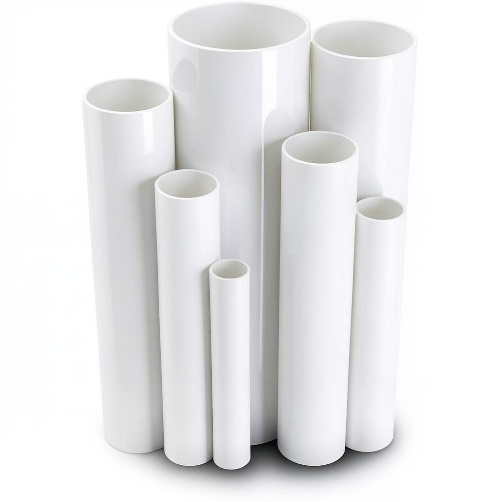 UPVC Pipes Schedule 80 Size 3 inch Thickness 7.6 mm White