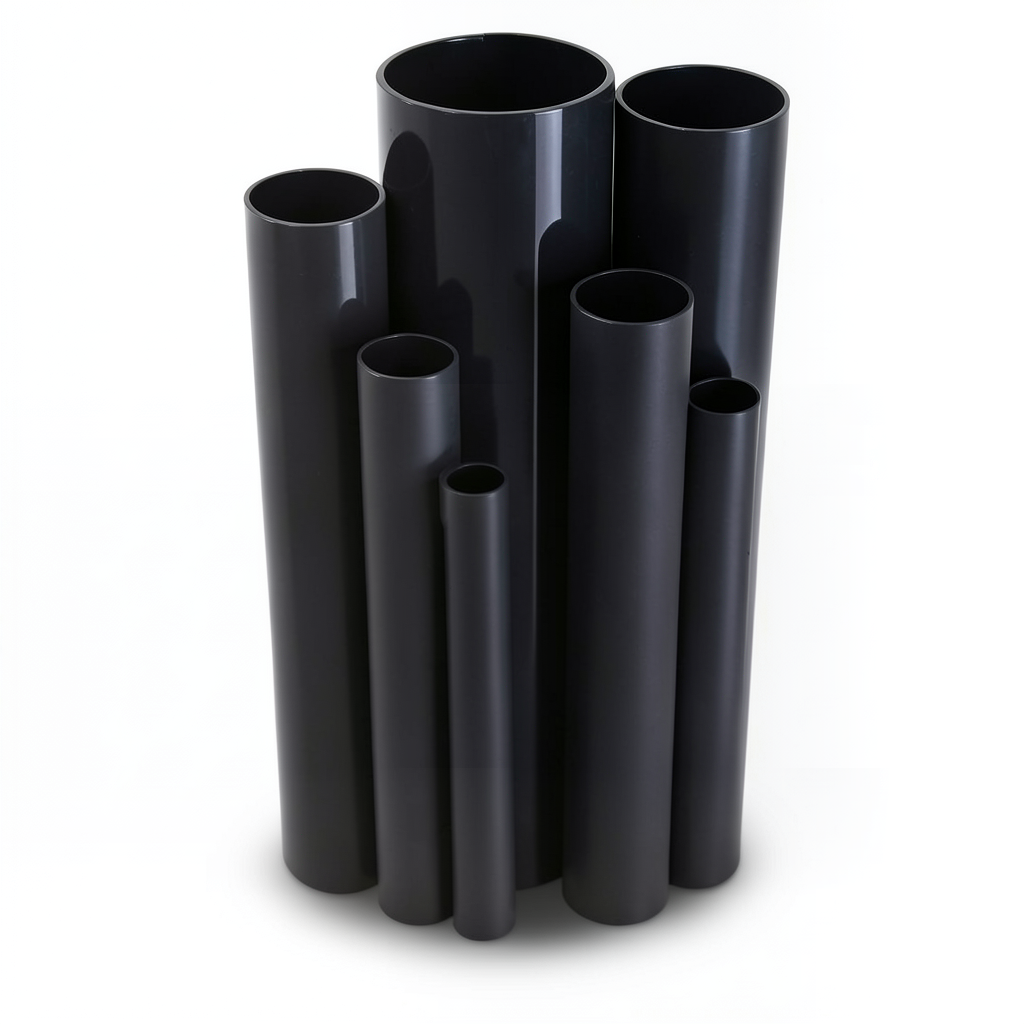 UPVC Pipes Schedule 80 Size 3 inch Thickness 7.6 mm Black Colour