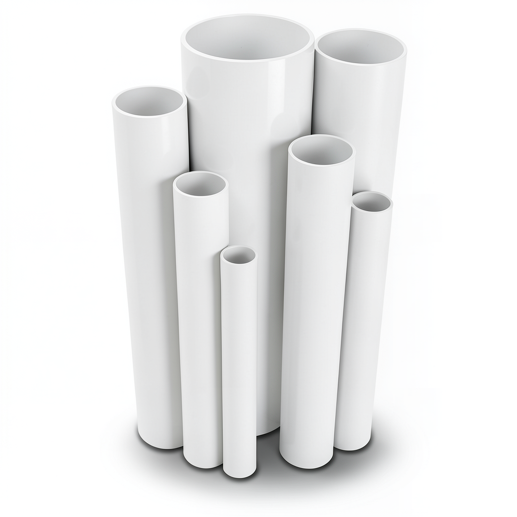 مواسير UPVC جدول 80 مقاس 4 إنش سمك 8.6 مم لون أبيض