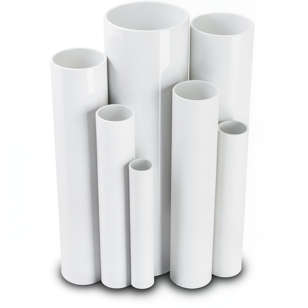 UPVC Pipes Schedule 80 Size 6 Inch Thickness 11 mm White Colour