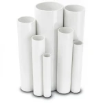 مواسير UPVC جدول 40 مقاس 8 إنش سمك 8.2 مم لون أبيض