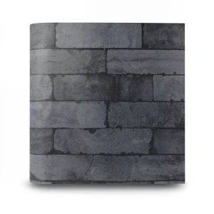 Stone Wall Decoration 10m x 0.53m Dark Gray Model 446340