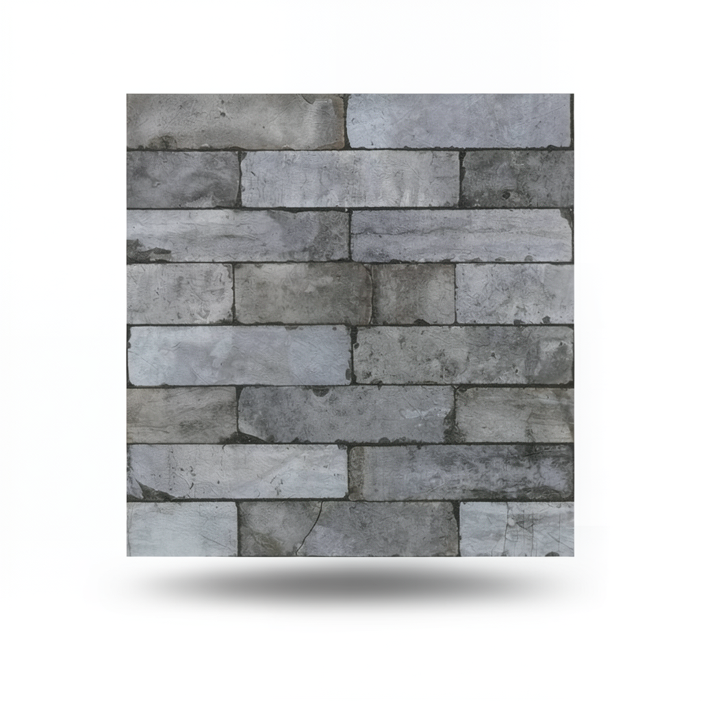 German Stone Wallpaper 10m x 0.53m Gray, Model 446333