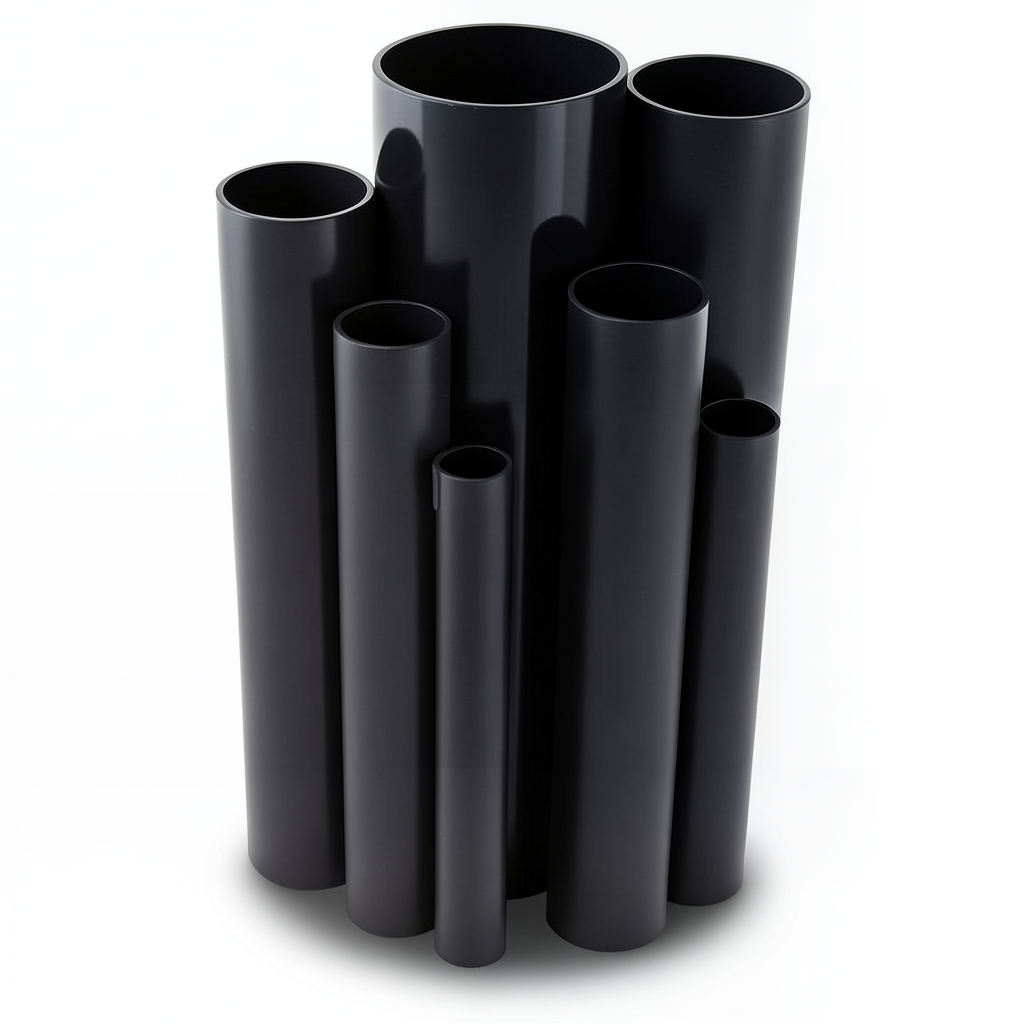 UPVC Pipes Schedule 40 Size 8 inch Thickness 8.2 mm Black Colour