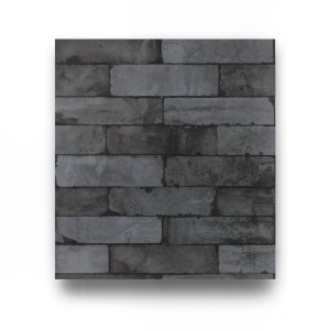 Stone Wall Decoration 10m x 0.53m Dark Gray Model 446340