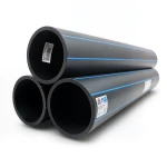 مواسير HDPE PE 100 ضغط اسمي 20 بار قطر خارجي 400 مم سمك 44.7 مم لون أسود | نيبروبلاست