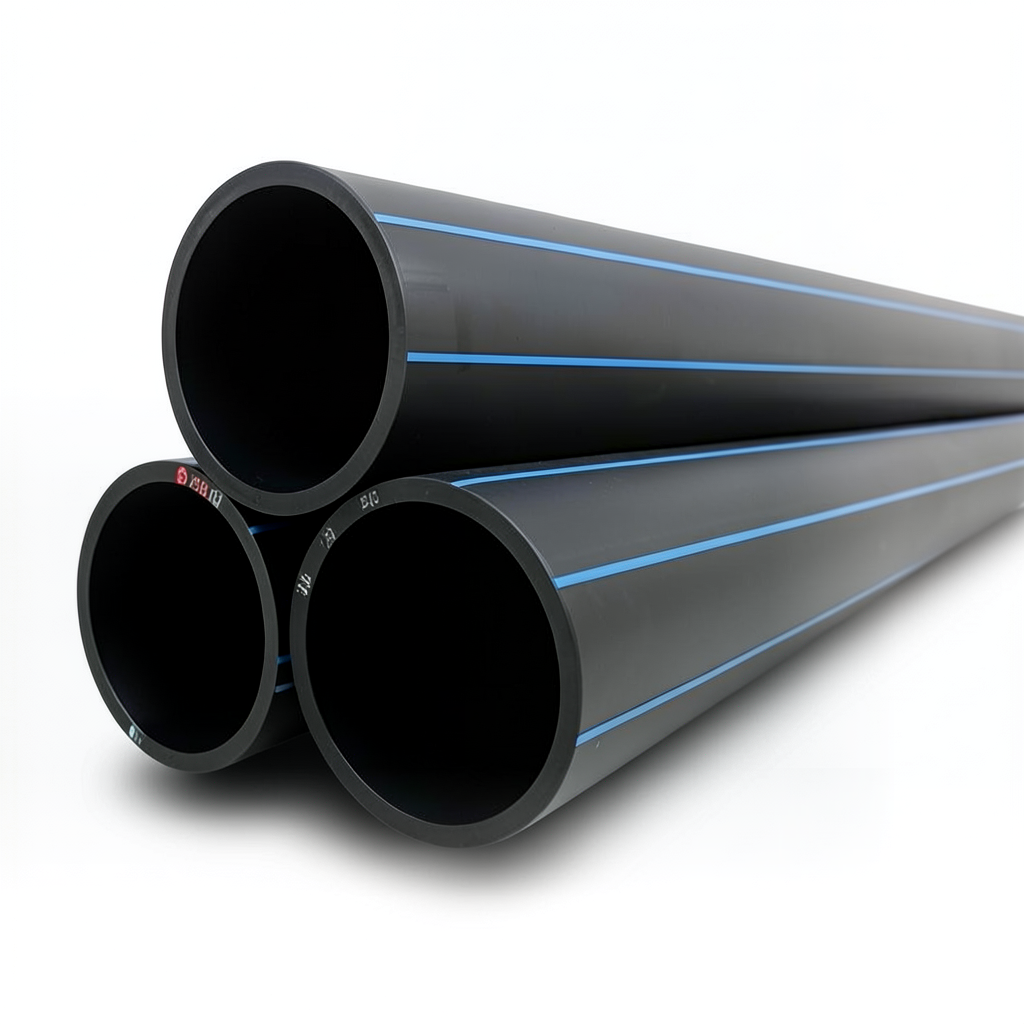 مواسير HDPE PE 100 ضغط 20 بار قطر خارجي 450 مم سمك 50.3 مم لون أسود | نيبروبلاست