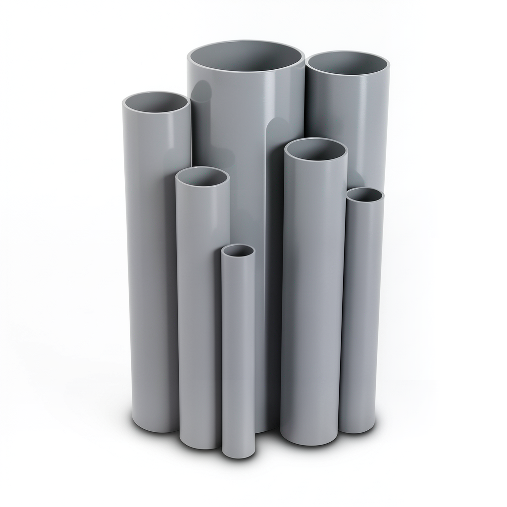 UPVC Pipes Schedule 40 Size 3 Inch Thickness 5.5 mm Gray
