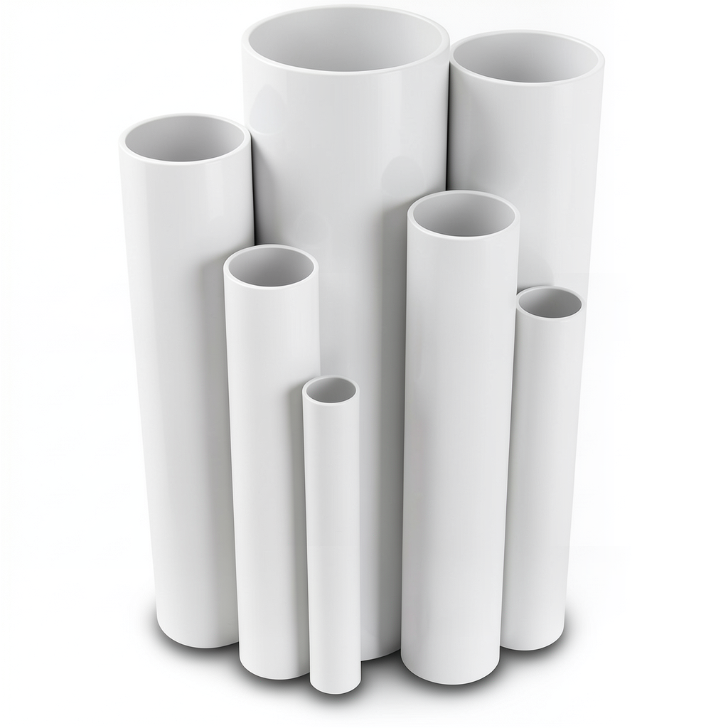 UPVC Pipes Schedule 40 Size 4 inch Thickness 6 mm White Colour