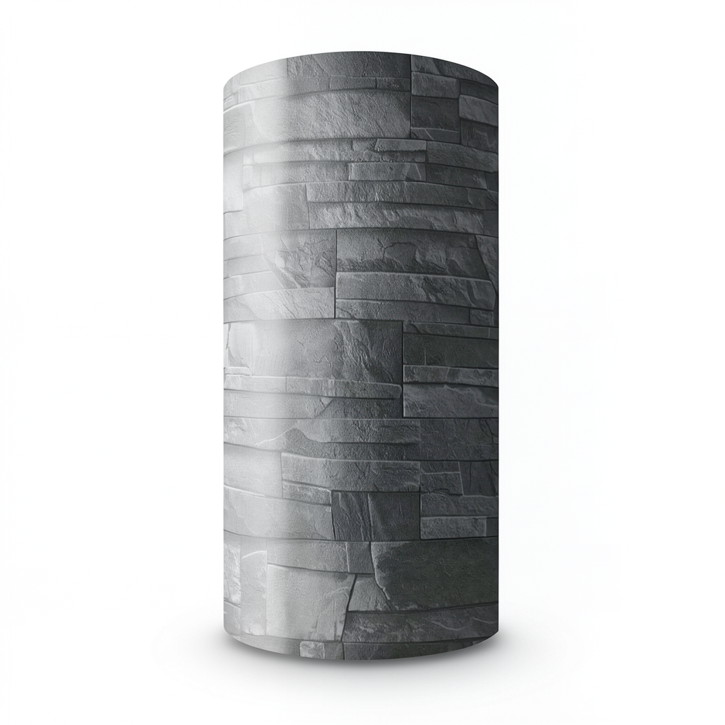 Stone Wall Decoration 10m x 0.53m Gray Color, Model 475029