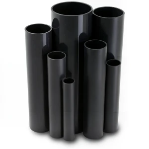 مواسير UPVC جدول 40 مقاس 4 إنش سمك 6 مم لون أسود