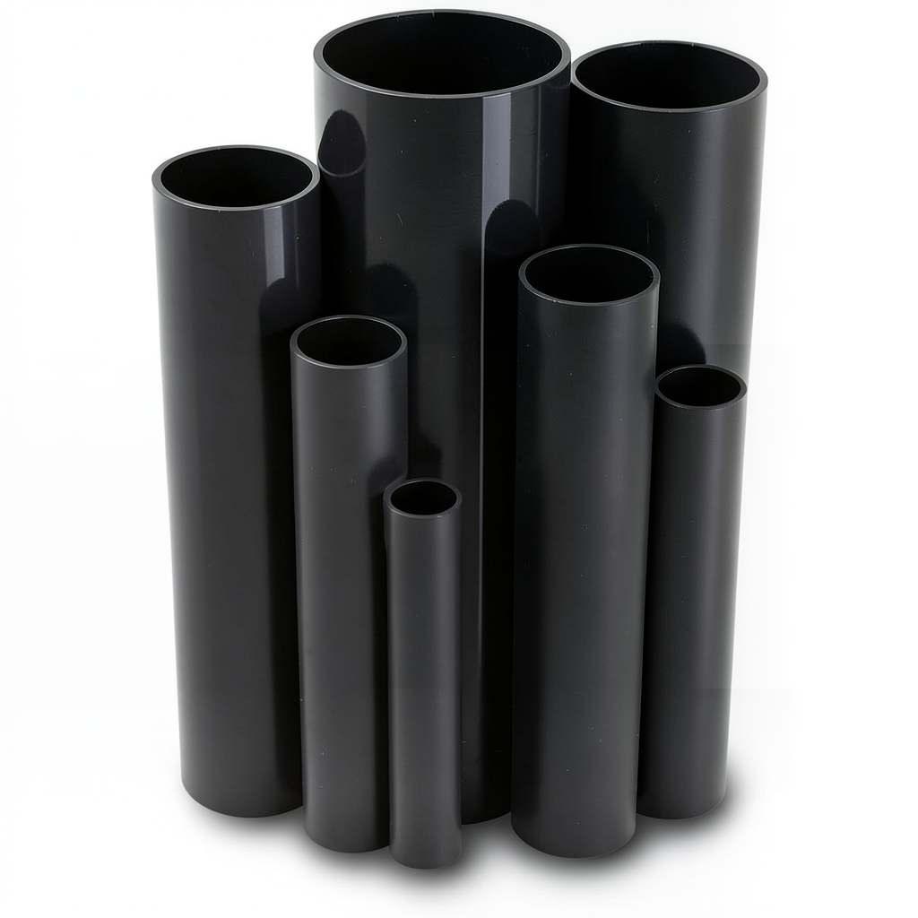 UPVC Pipes Schedule 40 Size 4 Inch Thickness 6 mm Black