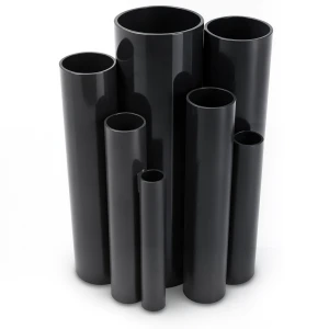 مواسير UPVC جدول 40 مقاس 6 إنش سمك 7.1 مم لون اسود