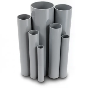 مواسير UPVC جدول 80 مقاس 3 إنش سمك 7.6 مم لون رمادي