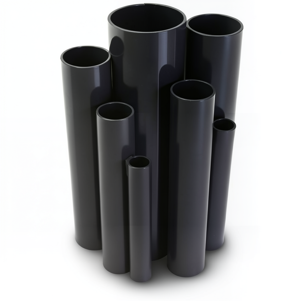 UPVC Pipes Schedule 80 Size 3 inch Thickness 7.6 mm Black Colour