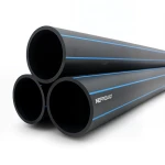 HDPE Pipes PE 80 Pressure 16 Bar Diameter 560 mm Thickness 62.5 mm Black | NEPROPLAST