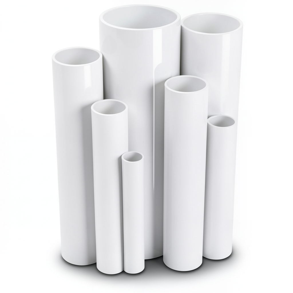 UPVC Pipes Schedule 80 Size 3 inch Thickness 7.6 mm White