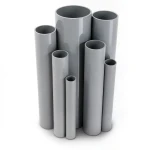 UPVC Pipes Schedule 40 Size 6 Inch Thickness 7.1 mm Gray