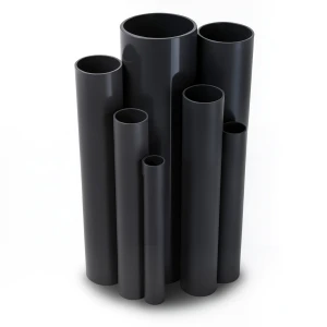 مواسير UPVC جدول 40 مقاس 6 إنش سمك 7.1 مم لون اسود