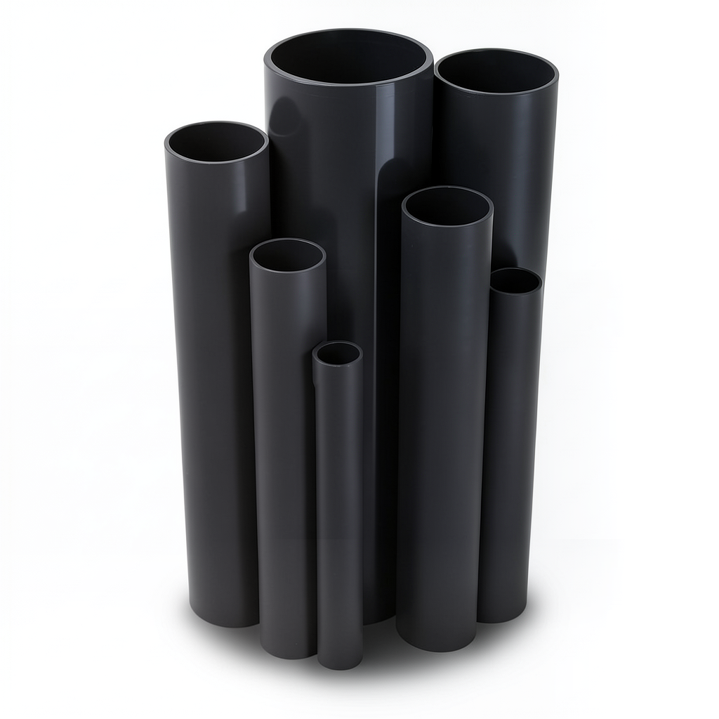 UPVC Pipes Schedule 40 Size 6 Inch Thickness 7.1 mm Black Colour