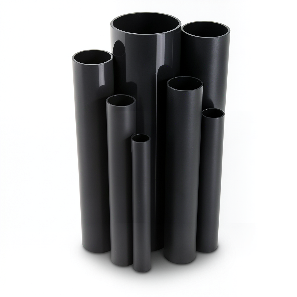 UPVC Pipes Schedule 40 Size 8 inch Thickness 8.2 mm Black Colour