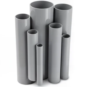 مواسير UPVC جدول 80 مقاس 4 إنش سمك 8.6 مم لون رمادي