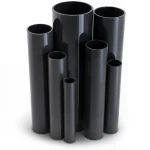 مواسير UPVC جدول 80 مقاس 4 إنش سمك 8.6 مم لون أسود