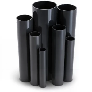 مواسير UPVC جدول 80 مقاس 4 إنش سمك 8.6 مم لون أسود