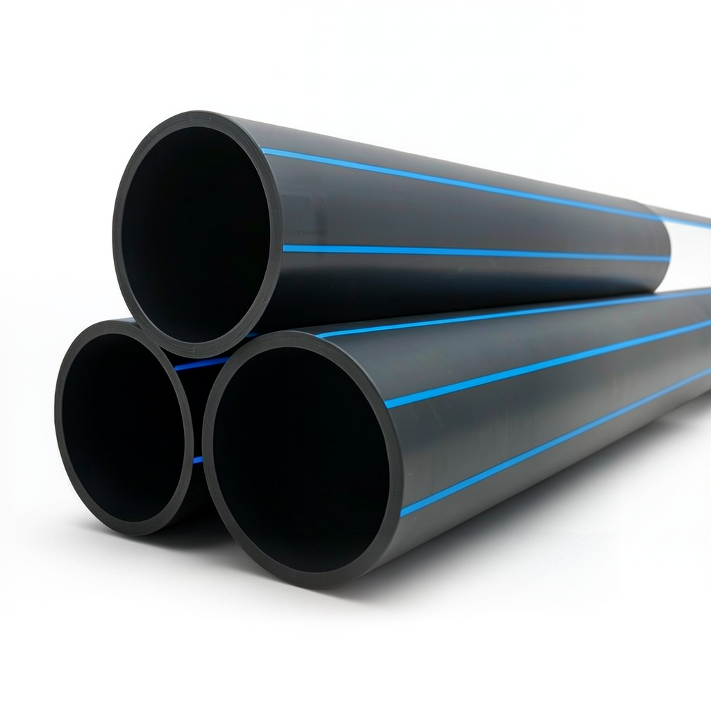 مواسير HDPE PE 100 ضغط 20 بار قطر خارجي 450 مم سمك 50.3 مم لون أسود | نيبروبلاست
